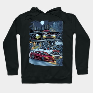 Police Skyline chasing Silvia s15 Japan Hoodie